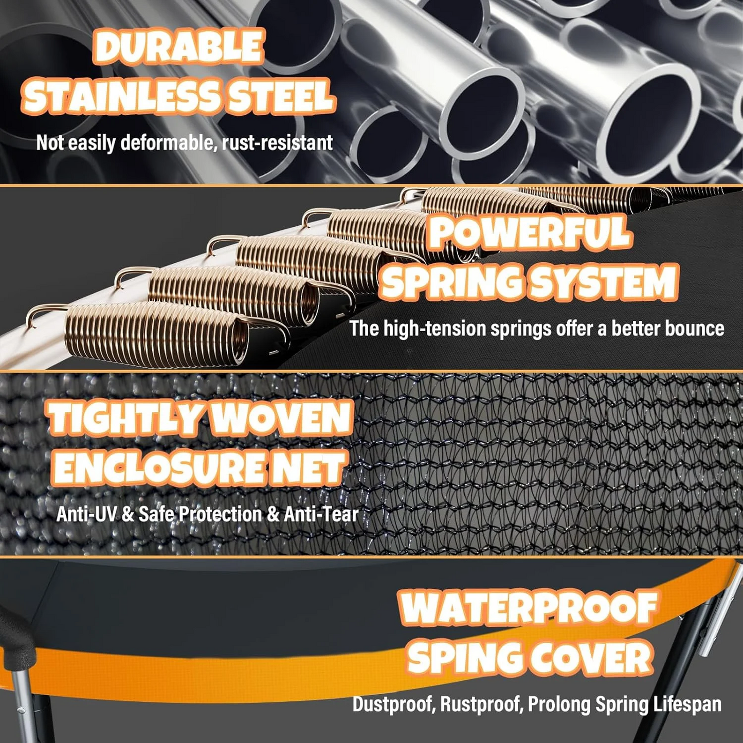 LIZEVINC 14FT Trampoline Outdoor for Kids Adult, with Basketball Hoop, ASTM Approval