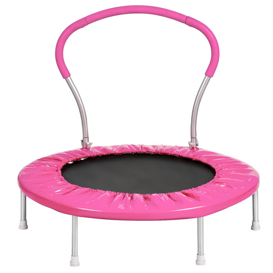 LIZEVINC 36 Inch Mini Trampoline, Indoor Trampoline with Handle, Small Rebounder Trampoline for Indoor and Outdoor Use,