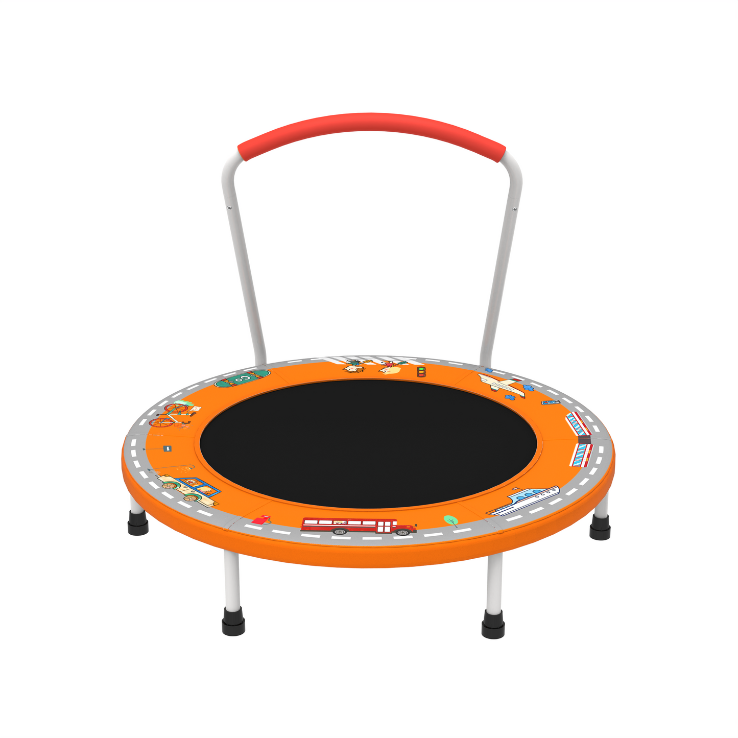 LIZEVINC 36" Trampoline Indoor Trampoline with Handle,Blue