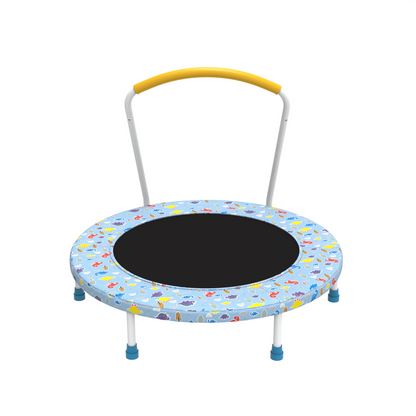 LIZEVINC 36" Trampoline Indoor Trampoline with Handle,Blue